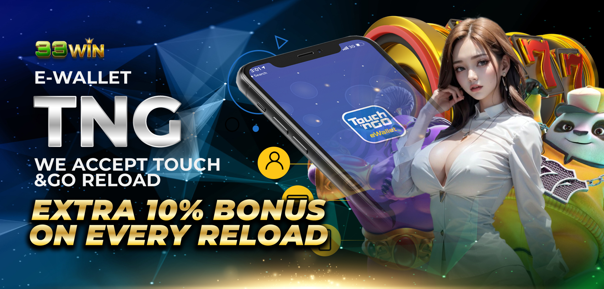 We Accept Touch & Go Reload - Extra 10% Bonus On Every Reload
