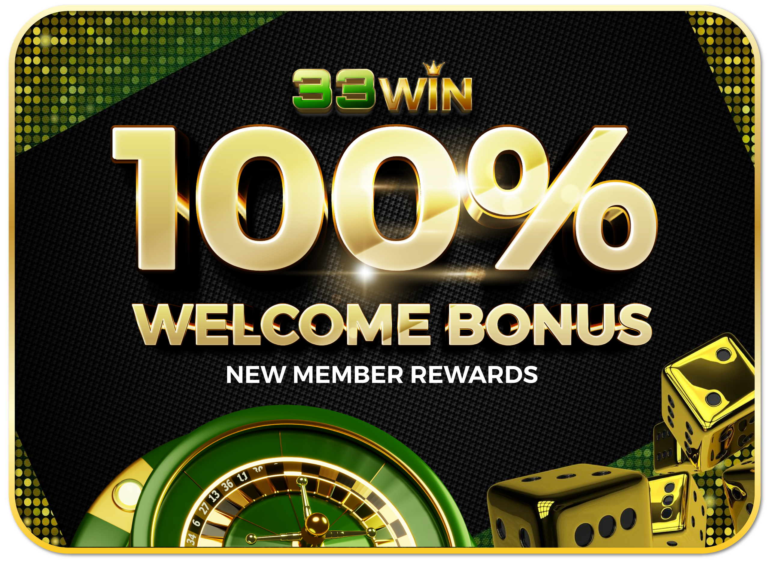100% Welcome Bonus